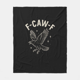 Cobertor De Velo Corvo F-Caw-F Pássaro Engraçado Lua Gótico Humor A