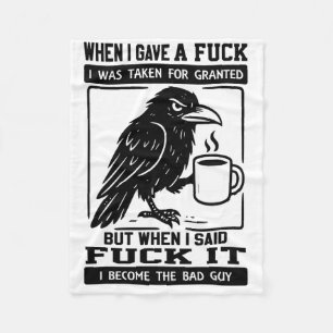 Cobertor De Velo Corvo Quando Dei Um, Fui Tomado Por Certo.