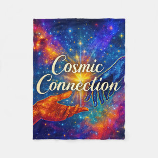 Cobertor De Velo 🪐 Cosmic Connection Fleece Blanket 30x40