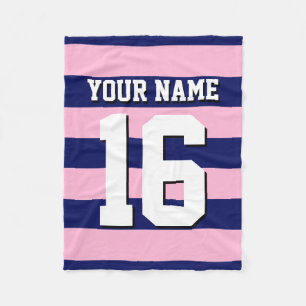 Cobertor De Velo Cot Candy Pink Marinho Blue Team Jersey Preppy Str