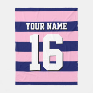 Cobertor De Velo Cot Candy Pink Marinho Blue Team Jersey Preppy Str