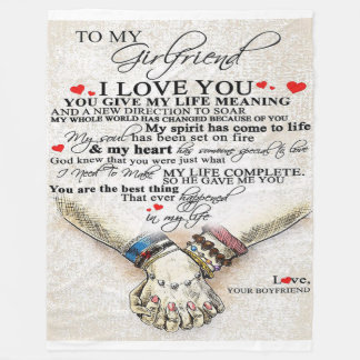 Cobertor De Velo Cota De Amor Para Namorada | Melhor Presente Para