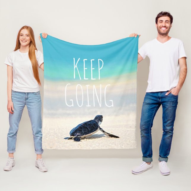 Cobertor De Velo Cota Motivacional Continua A Ir À Praia da Tartaru (In Situ)
