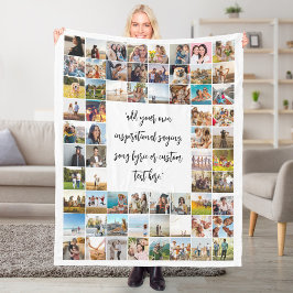 Cobertor De Velo Cotação Personalizada de Colagem de Fotos 64 Perso