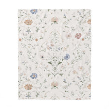 Cottagecore Beige Caprichoso Flor Silvestre Aquare