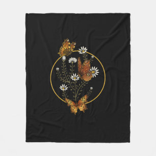 Cobertor De Velo Cottagecore Goblincore Fairycore Gráfico Flor Bu