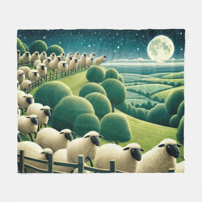 Cobertor De Velo Counting Sheep (Frente (Horizontal))
