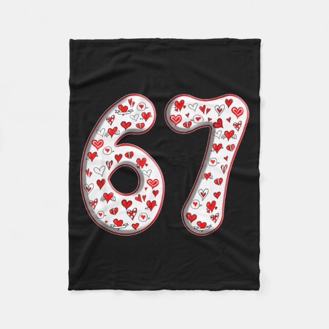 Cobertor De Velo Couple Costume Duo 67 Meme Six Seven Valentines Da (Frente)