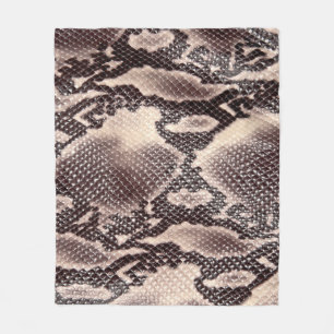 Cobertor De Velo Couro-cobra: textura castanha sem costura