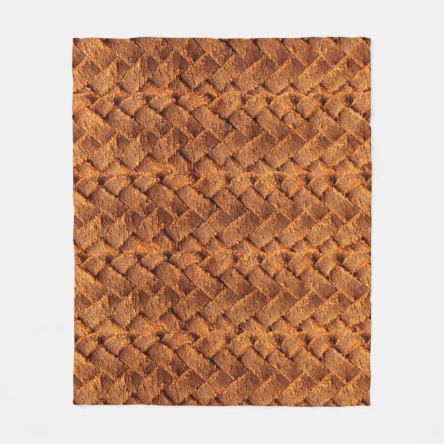 Cobertor De Velo Couro e couros torrados, couros e peles castanhos (Frente)