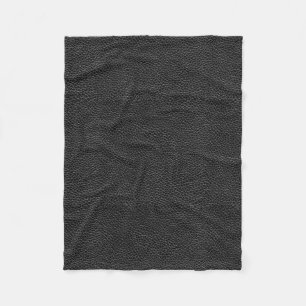 Cobertor De Velo Couro preto do falso