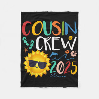 Cobertor De Velo Cousin Crew 2025 Shirt Family Vacation Beach