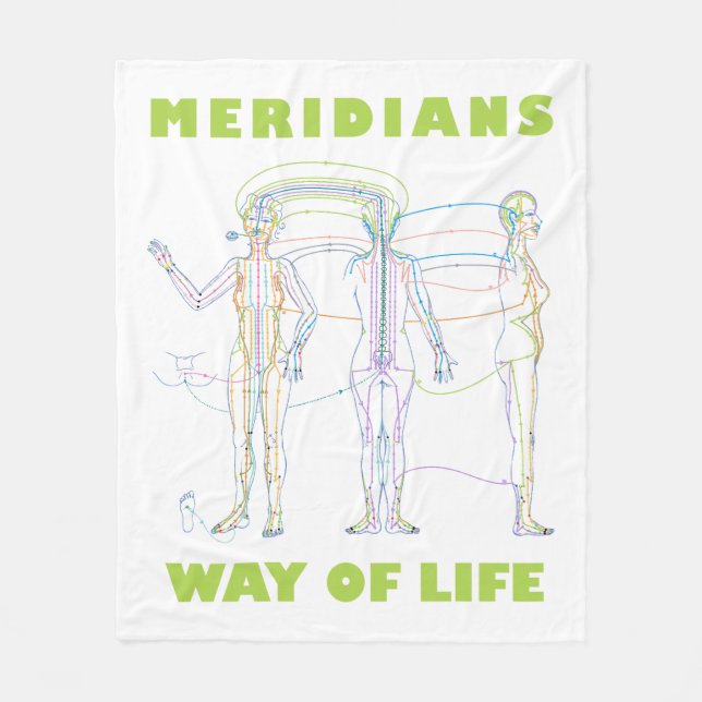 Cobertor De Velo Couverture polaire Acupuncture Way of Life (Frente)