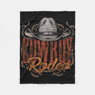 Cobertor De Velo Cowboy Rodeo Western Texan Gift Country Bull Ridin
