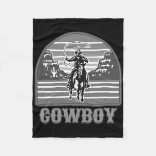 Cobertor De Velo Cowboy Roping Rodeo Rider Racer Horseck