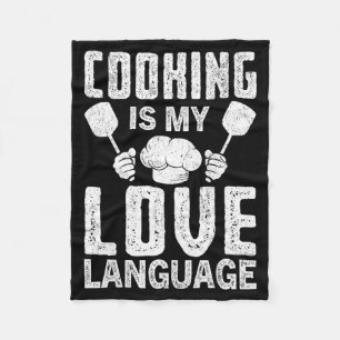 Cobertor De Velo Cozinhar É Minha Linguagem do Amor Citação Diverti