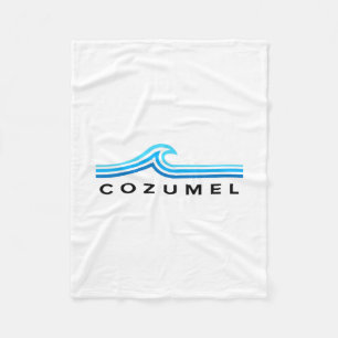 Cobertor De Velo Cozumel México Ondas Vintage Homens Mulheres Menin