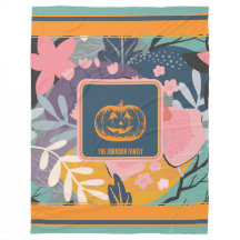 Cozy Abstrato Floral Pumpkin