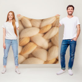 Cobertor De Velo Cozy Chunky Knit Ivory Textura de Lã Escandinava 
