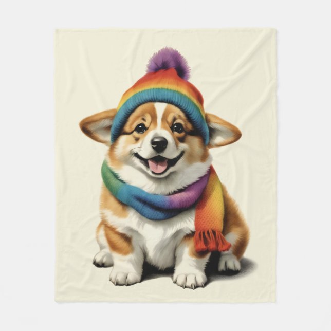 Cobertor De Velo Cozy Corgi (Frente)