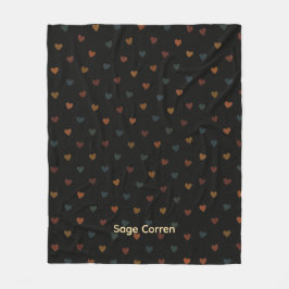 Cobertor De Velo Cozy Dull Heart Pattern