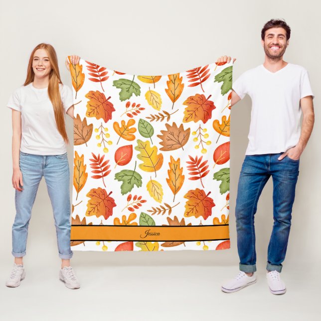 Cobertor De Velo Cozy Fall Deixa Nome Personalizado (In Situ)