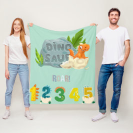Cobertor De Velo Cozy Hatchling Dinossaur Fleece Blanket