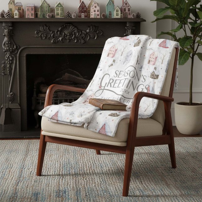 Cobertor De Velo Cozy Home Christmas Pink ID985 (Criador carregado)