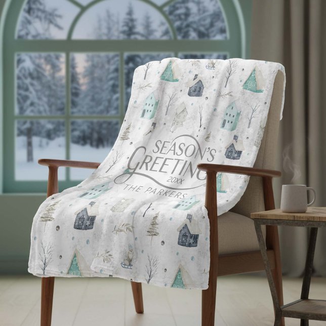 Cobertor De Velo Cozy Home Teal ID985 (Criador carregado)
