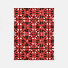 Cobertor De Velo Cozy Hygge Scandinavian Red Black Design