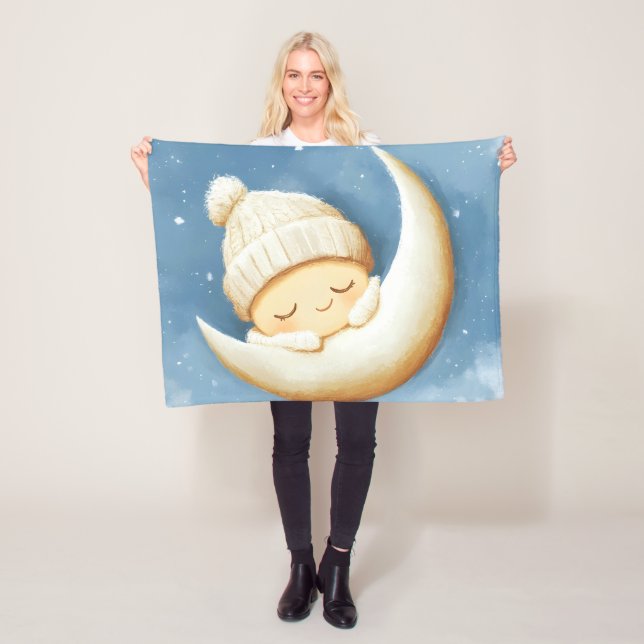 Cobertor De Velo Cozy Knit Nap Cresent Moon (In Situ)