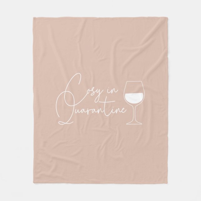 Cobertor De Velo Cozy no Quarantine Wine Blush Pink (Frente)