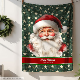 Cobertor De Velo Cozy Watercolor Papai Noel Natal