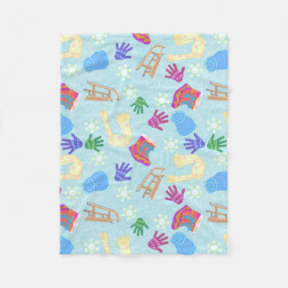 Cobertor De Velo Cozy Winter Fun Pattern Blanket