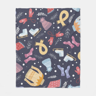 Cobertor De Velo Cozy Winter Knmit Seamless Vintage