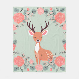 Cobertor De Velo Cozy Woodland Amigos Deer
