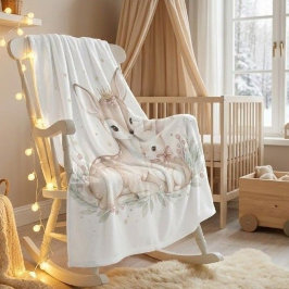 Cobertor De Velo Cozy Woodland Winter Fleece Blanket