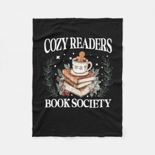 Cobertor De Velo Cozyreaders Book Society Bookie Leitura de Natal