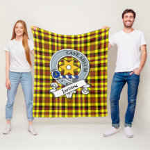 Crachá de Clã Amarelo Jardine Xadrez Tartan