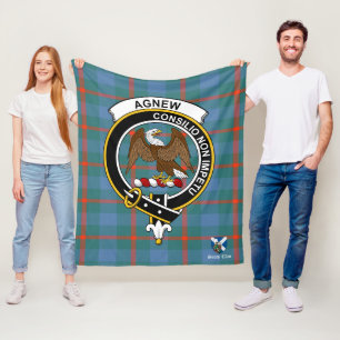 Cobertor De Velo Crachá de Clã Antigo Xadrez Tartan