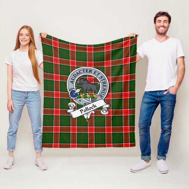 Cobertor De Velo Crachá Pollock Clan Xadrez Tartan (In Situ)
