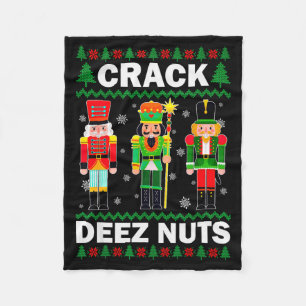 Cobertor De Velo Crack Deez Nuts Natal Engraçado