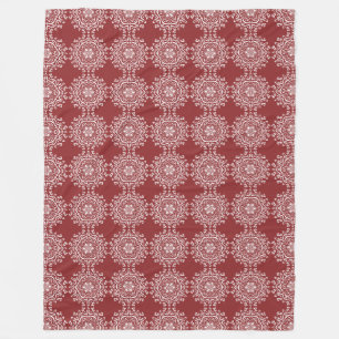Cobertor De Velo Cranberry Mandala