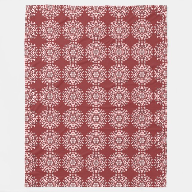 Cobertor De Velo Cranberry Mandala (Frente)