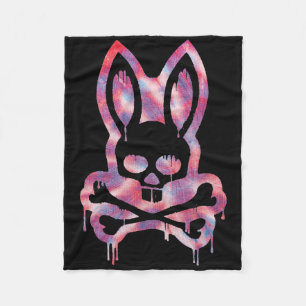 Cobertor De Velo Crânio Assustador E Crossbones D Rabbit Horror Bun