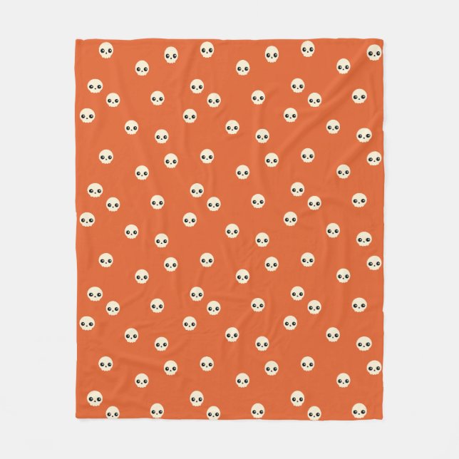 Cobertor De Velo Crânios Bonitos Fleece Blanket (Frente)