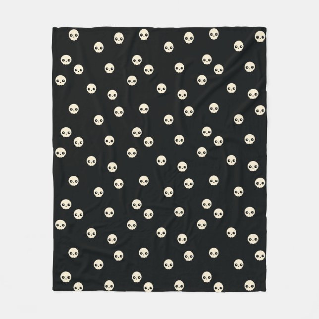 Cobertor De Velo Crânios Bonitos Fleece Blanket (Frente)
