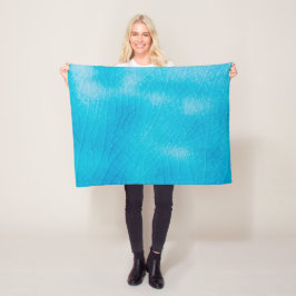 Cobertor De Velo Craquelure de porcelana turquesa com vidros de fen