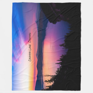 Cobertor De Velo Crater Lake National Park Oregon Sunset
