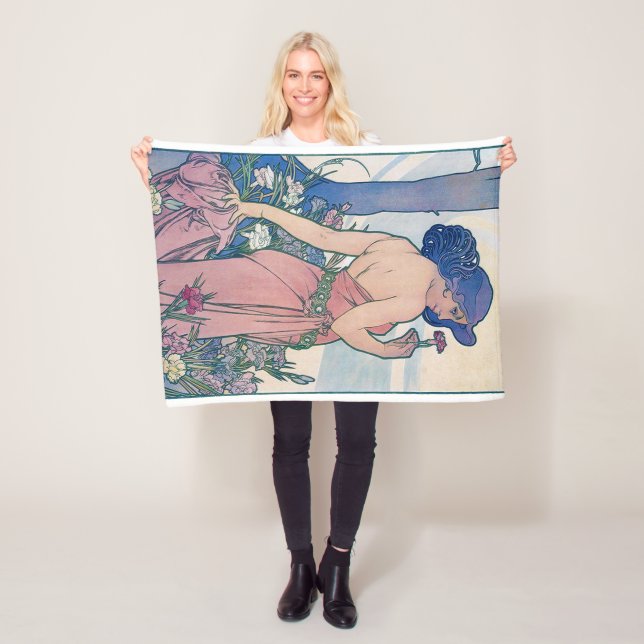 Cobertor De Velo Cravo (Quatro Flores), Alphonse Mucha (In Situ)